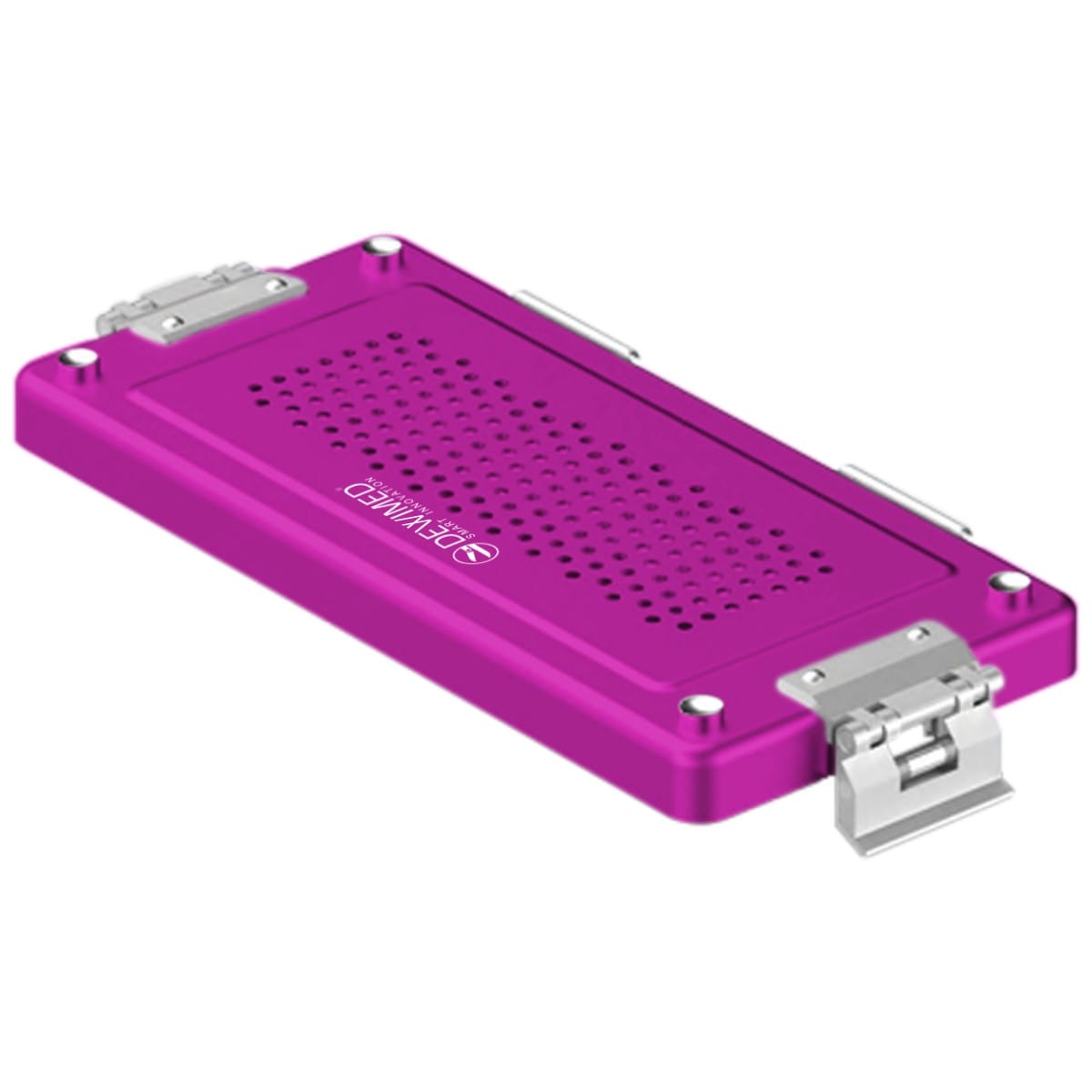 container lid purple, 315 x 140 mm mini model perforated 88.619.76 – Dewimed Medizintechnik GmbH, Sterilisationsschläuche und -beutel