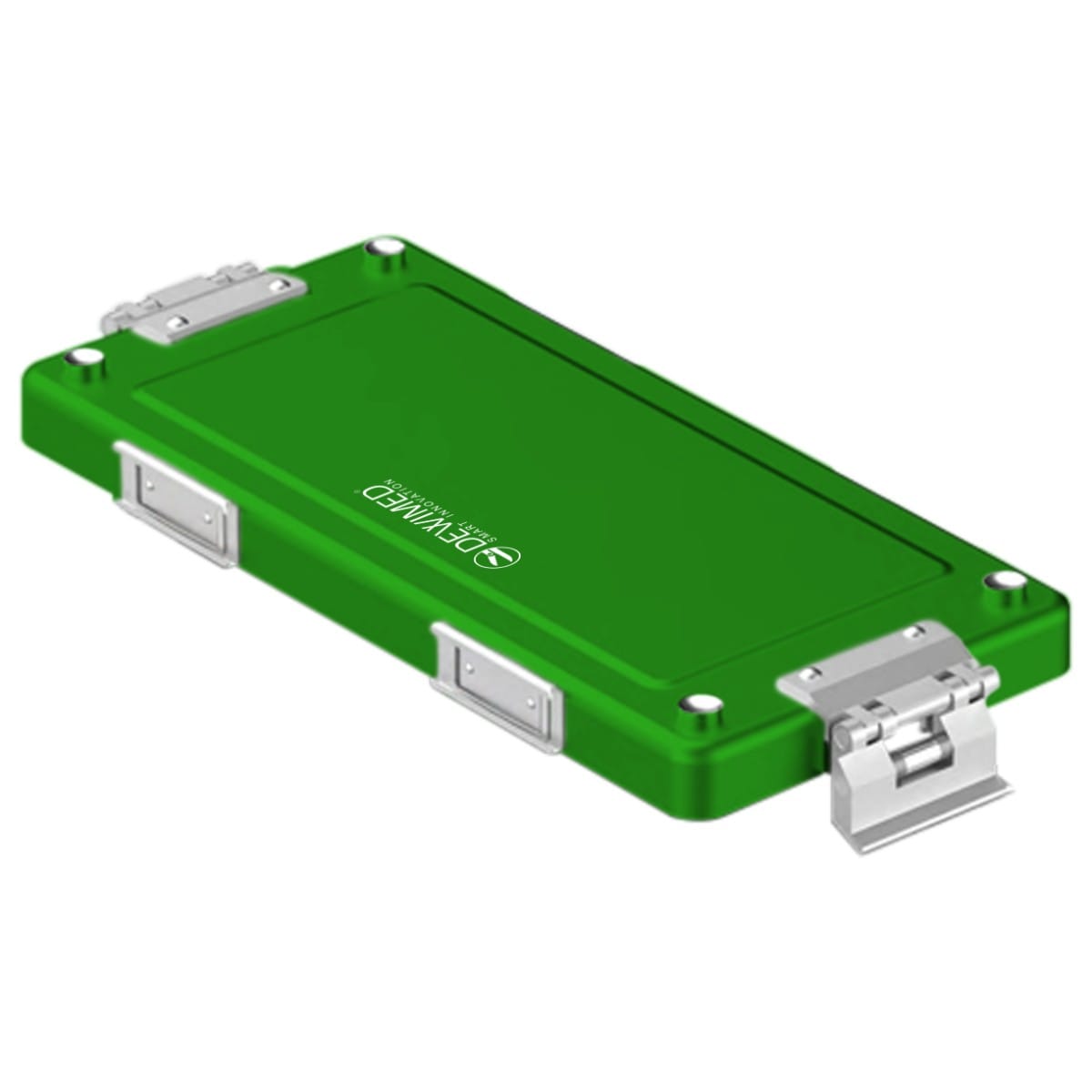 container lid green, 315 x 140 mm mini model non-perforated 88.619.82 – Dewimed Medizintechnik GmbH, Sterilisationsschläuche und -beutel