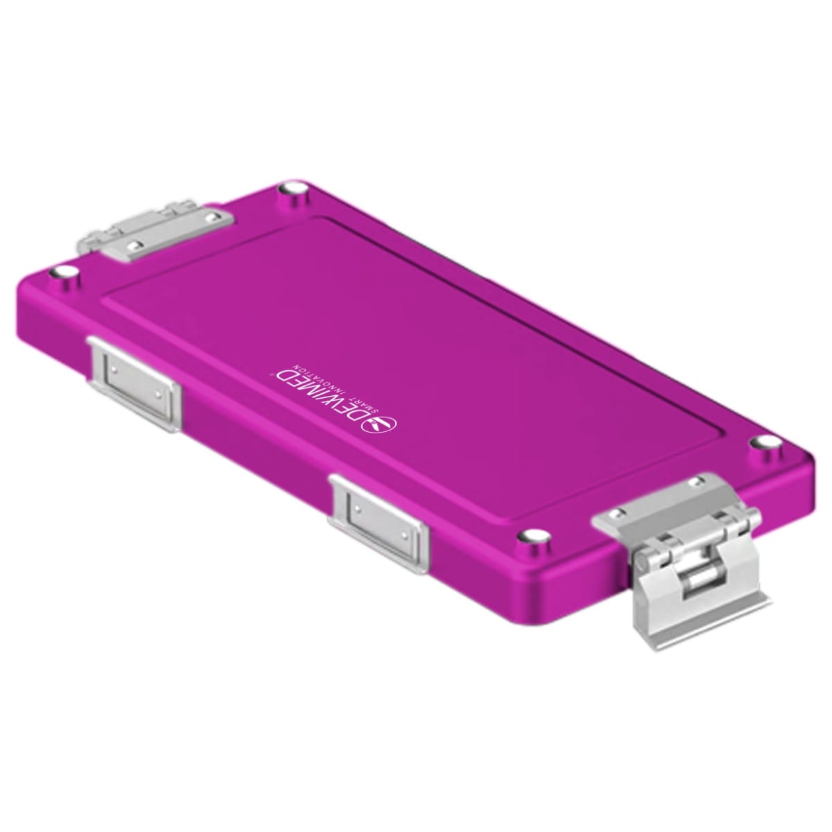 container lid purple, 315 x 140 mm mini model non-perforated 88.619.86 – Dewimed Medizintechnik GmbH, Trays, Sterilcontainer und Zubehör