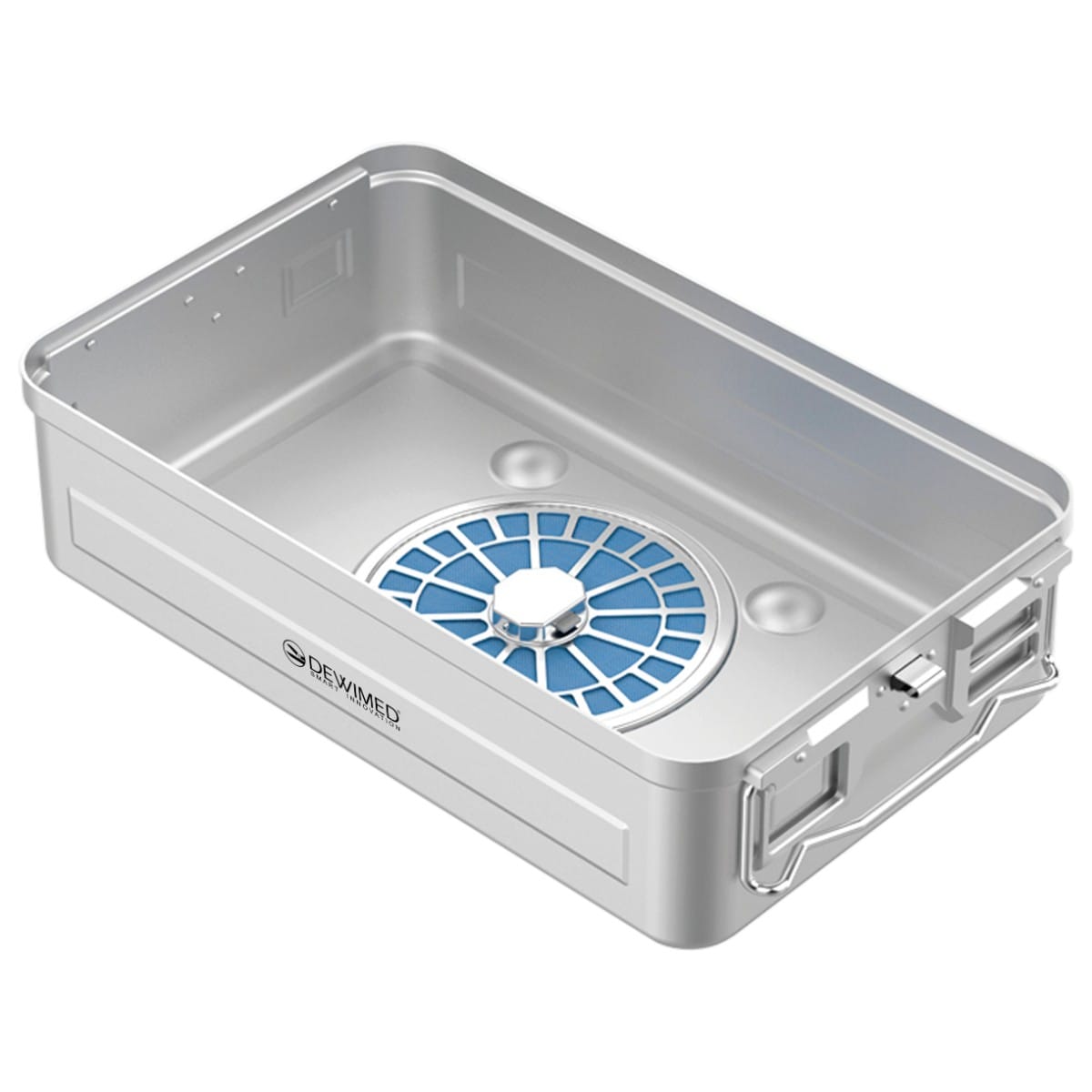container bottom, 475 x 272 x 96 mm 3 / 4 plasma model perforated 88.630.00Z – Dewimed Medizintechnik GmbH, Trays, Sterilcontainer und Zubehör