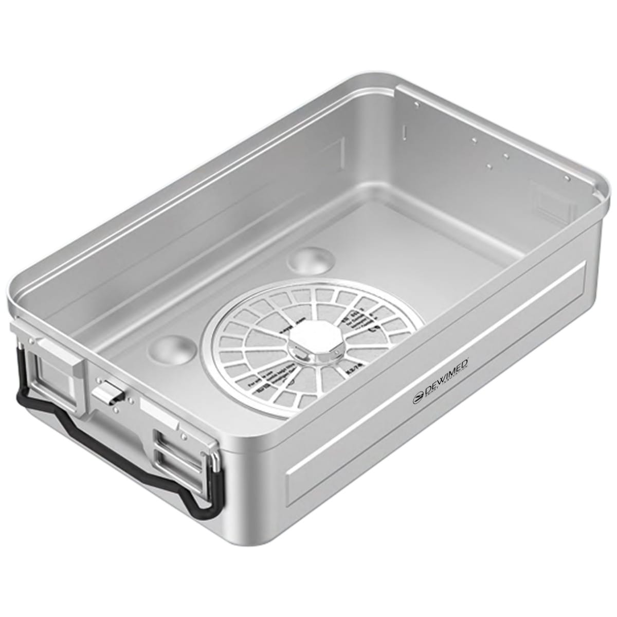 container bottom, 475 x 272 x 116 mm 3 / 4 standard model perforated 88.630.19 – Dewimed Medizintechnik GmbH, Sterilisationsschläuche und -beutel