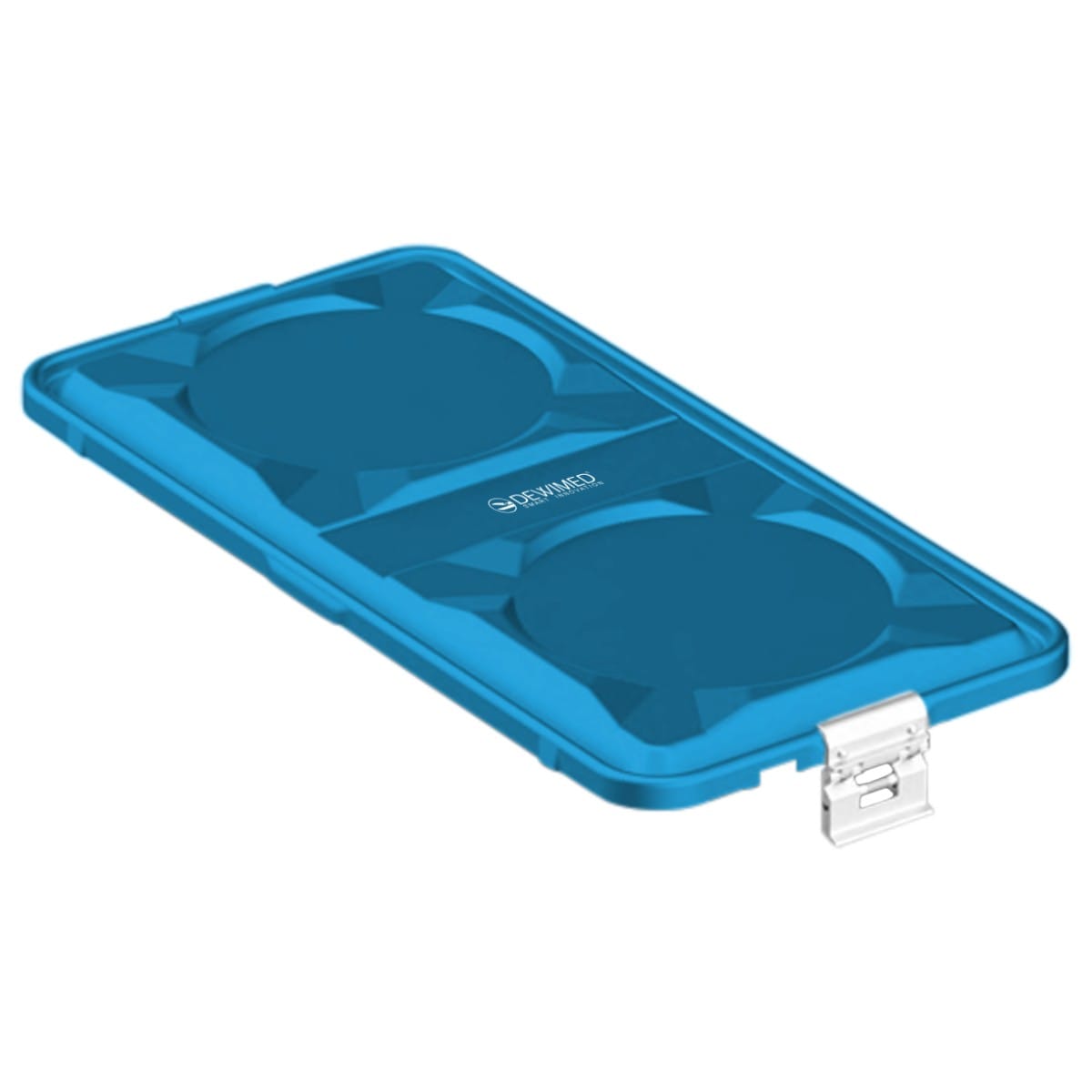 container lid blue, 585 x 285 mm 1 / 1 standard plus model non-perforated 88.631.33 – Dewimed Medizintechnik GmbH, Sterilisationsschläuche und -beutel