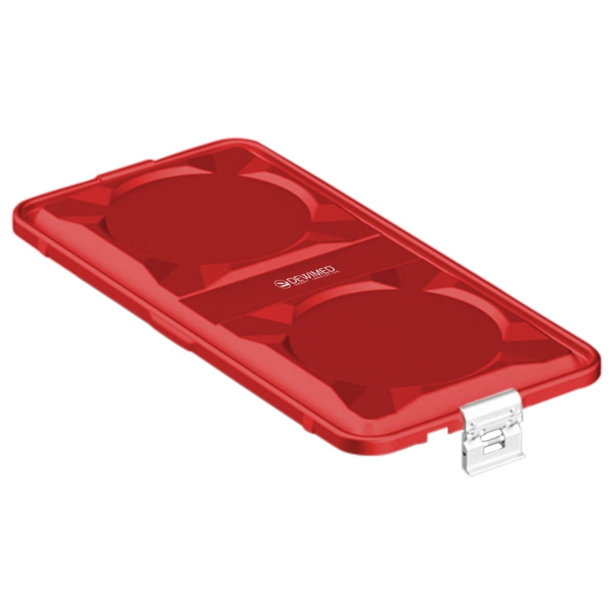 container lid red, 585 x 285 mm 1 / 1 standard plus model non-perforated 88.631.34 – Dewimed Medizintechnik GmbH, Sterilisationsschläuche und -beutel