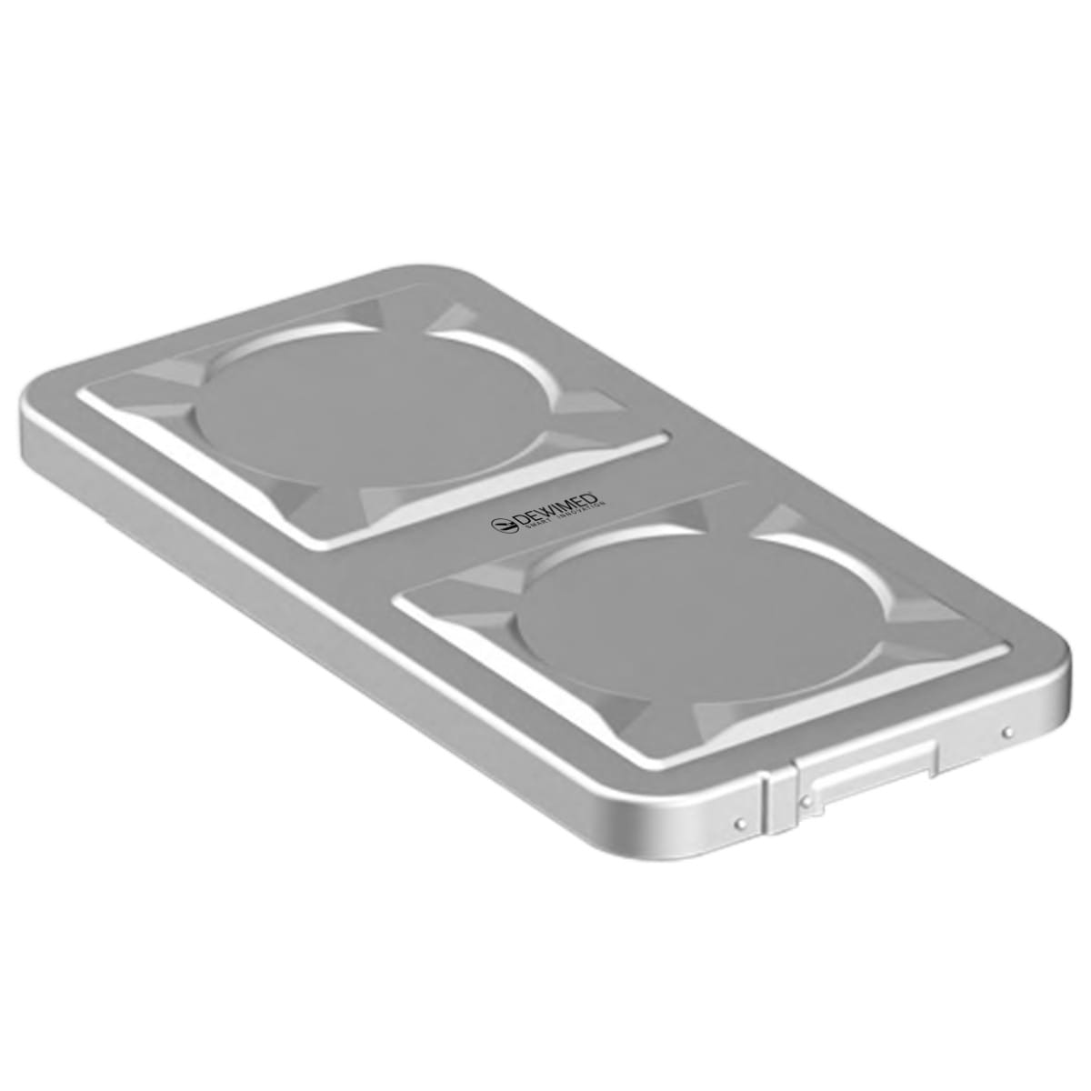 container safety lid grey, 606 x 288 mm 1 / 1 standard plus model 88.632.30 – Dewimed Medizintechnik GmbH, Trays, Sterilcontainer und Zubehör