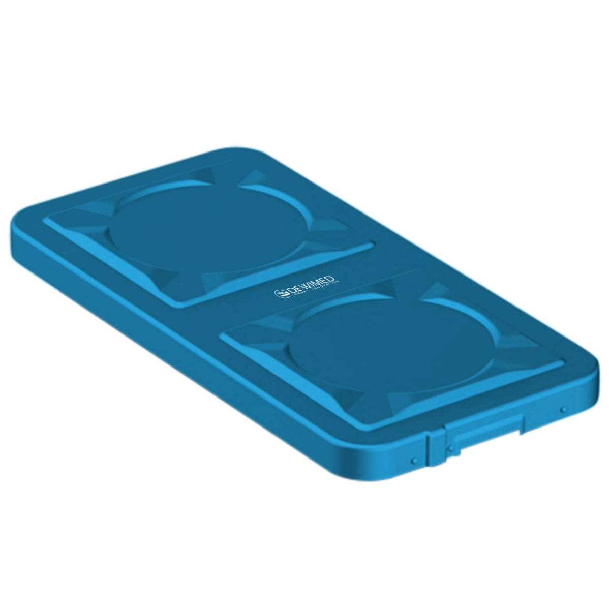 container safety lid blue, 606 x 288 mm 1 / 1 standard plus model 88.632.33 – Dewimed Medizintechnik GmbH, Trays, Sterilcontainer und Zubehör
