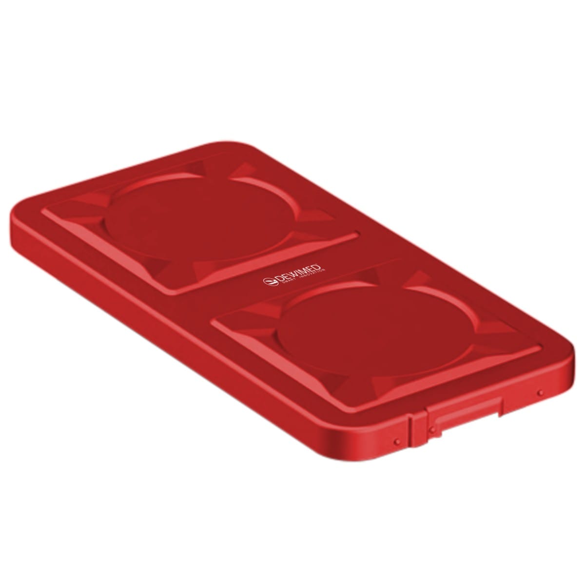 container safety lid red, 606 x 288 mm 1 / 1 standard plus model 88.632.34 – Dewimed Medizintechnik GmbH, Trays, Sterilcontainer und Zubehör