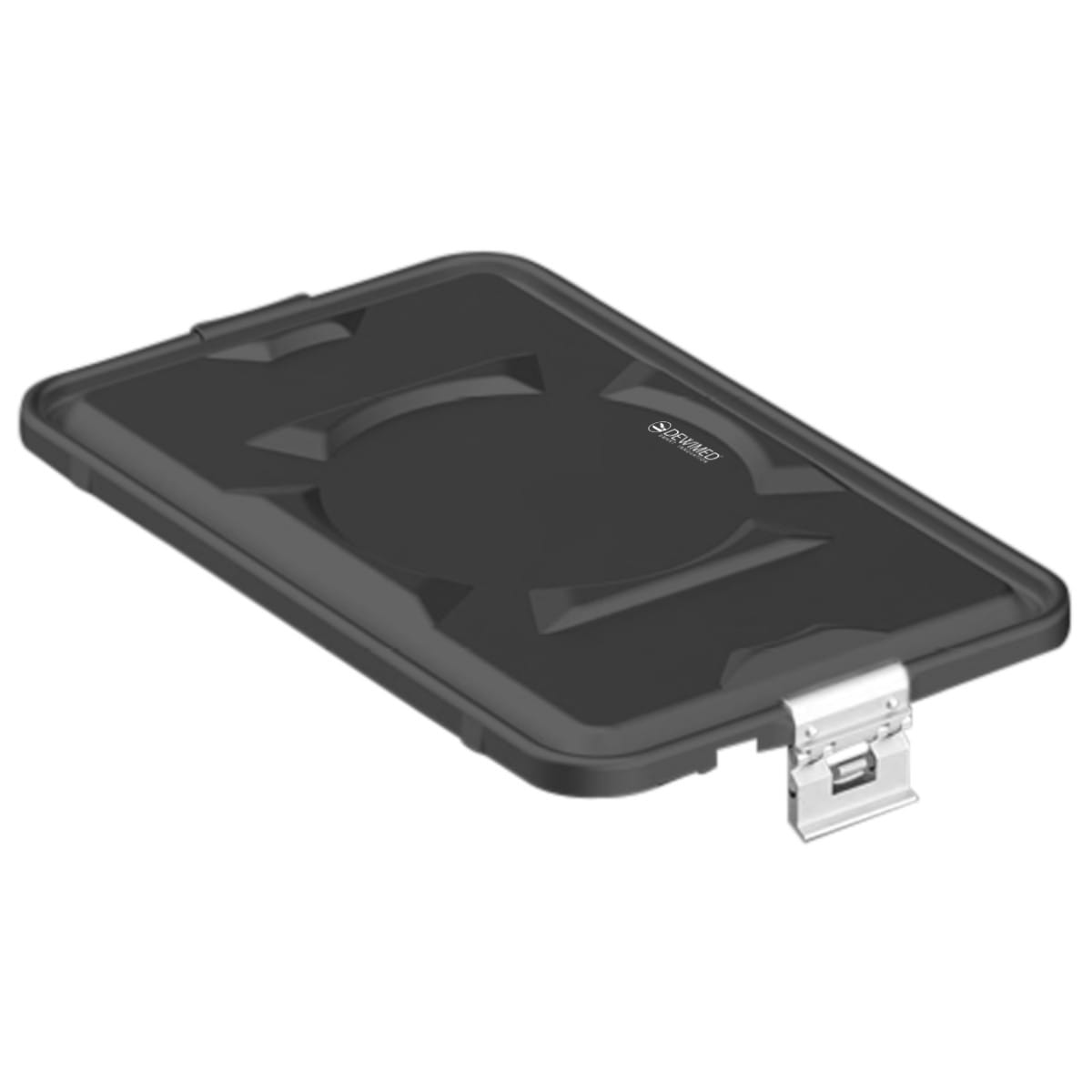 container lid black, 460 x 285 mm 3 / 4 standard plus model non-perforated 88.633.25 – Dewimed Medizintechnik GmbH, Trays, Sterilcontainer und Zubehör
