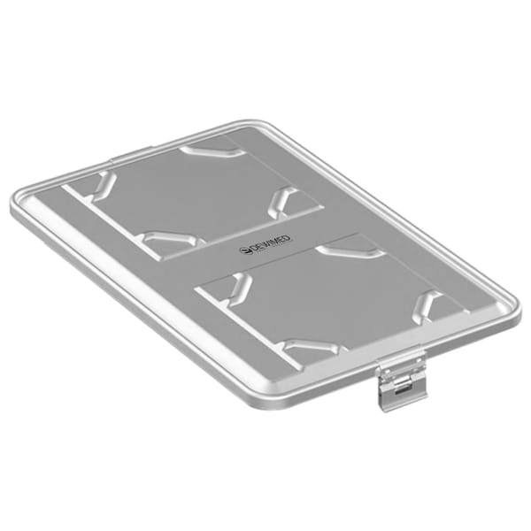 container lid grey, 583 x 370 mm extra large size standard plus model non-perforated 88.633.32