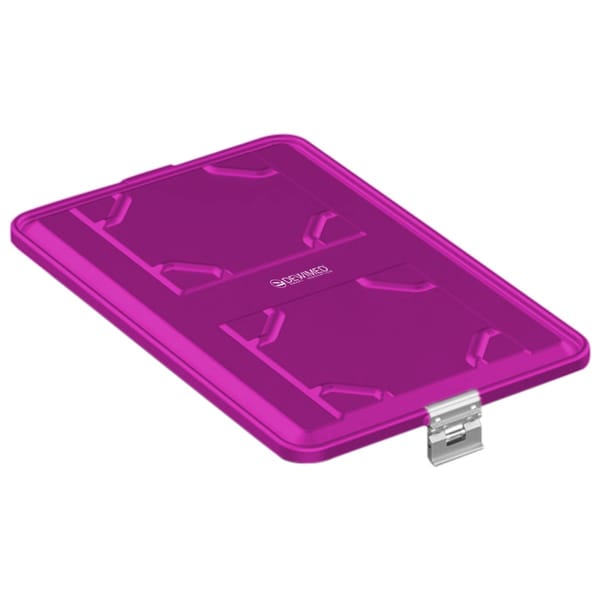 container lid purple, 583 x 370 mm extra large size standard plus model non-perforated 88.633.38