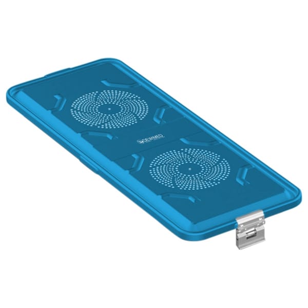 container lid blue, 710 x 285 mm extra long standard plus model perforated 88.633.73
