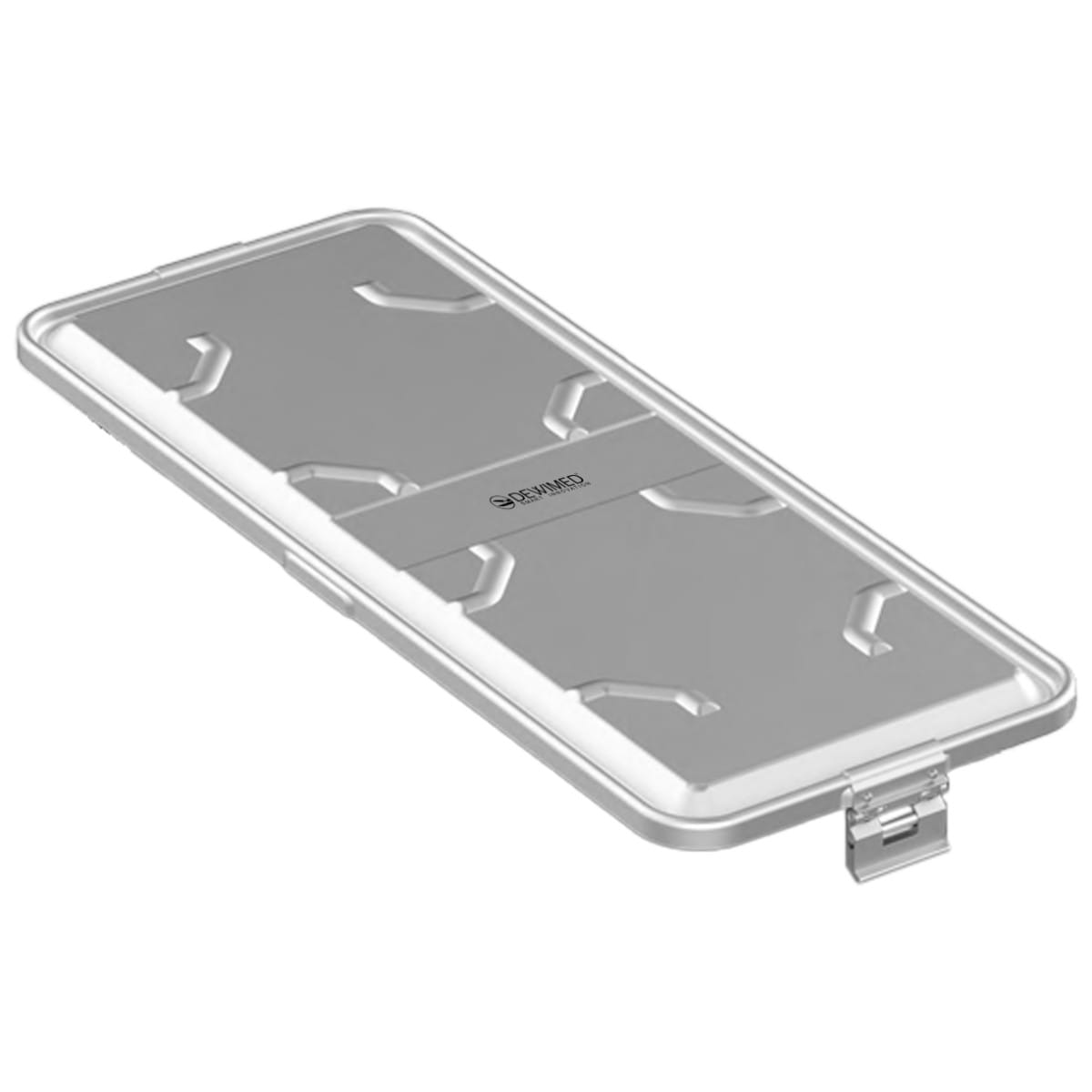 container lid grey, 710 x 285 mm extra long standard plus model non-perforated 88.633.80 – Dewimed Medizintechnik GmbH, Sterilisationsschläuche und -beutel