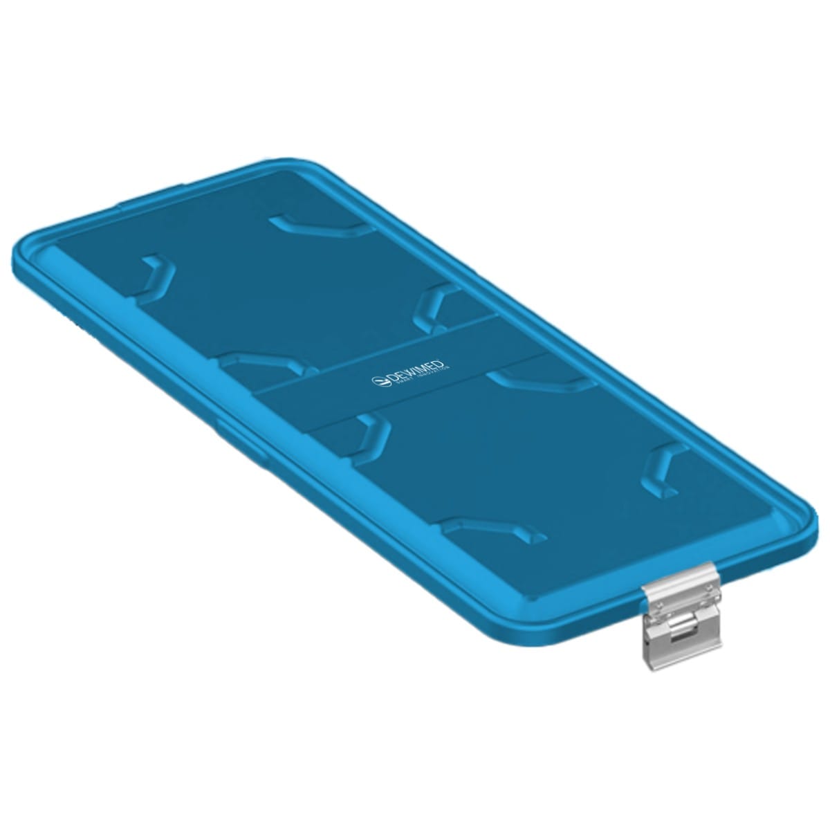 container lid blue, 710 x 285 mm extra long standard plus model non-perforated 88.633.83 – Dewimed Medizintechnik GmbH, Sterilisationsschläuche und -beutel