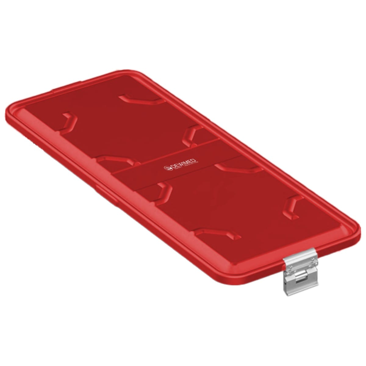 container lid red, 710 x 285 mm extra long standard plus model non-perforated 88.633.84 – Dewimed Medizintechnik GmbH, Sterilisationsschläuche und -beutel