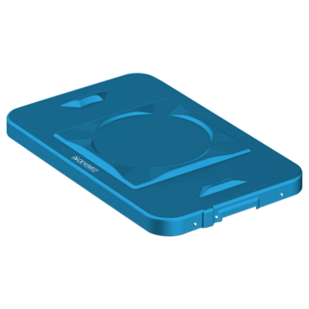 container safety lid blue, 483 x 290 mm 3 / 4 standard plus model 88.634.13 – Dewimed Medizintechnik GmbH, Sterilisationsschläuche und -beutel