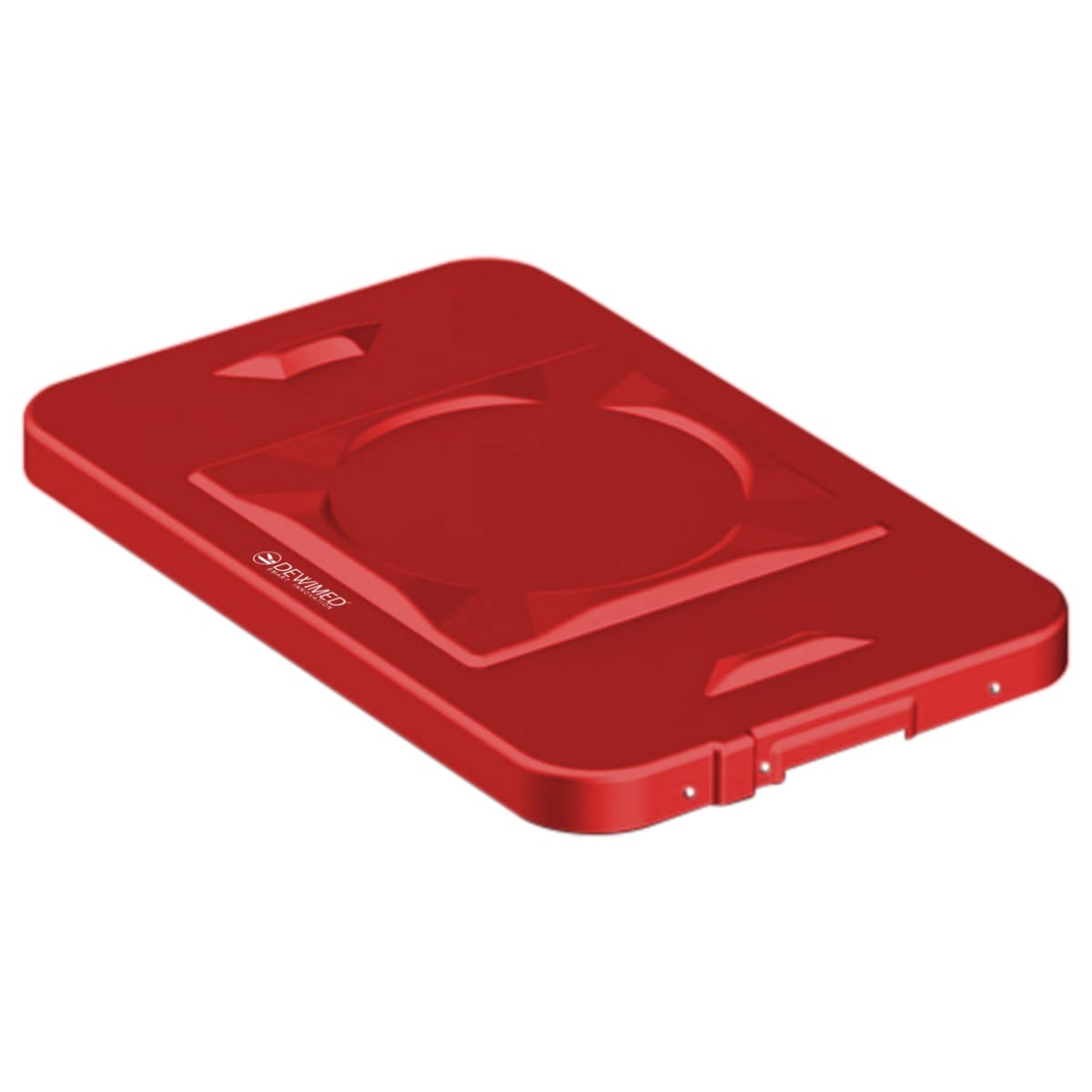container safety lid red, 483 x 290 mm 3 / 4 standard plus model 88.634.14 – Dewimed Medizintechnik GmbH, Trays, Sterilcontainer und Zubehör