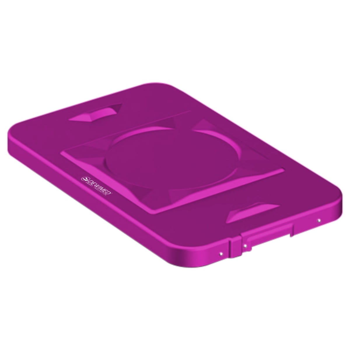 container safety lid purple, 483 x 290 mm 3 / 4 standard plus model 88.634.16 – Dewimed Medizintechnik GmbH, Trays, Sterilcontainer und Zubehör