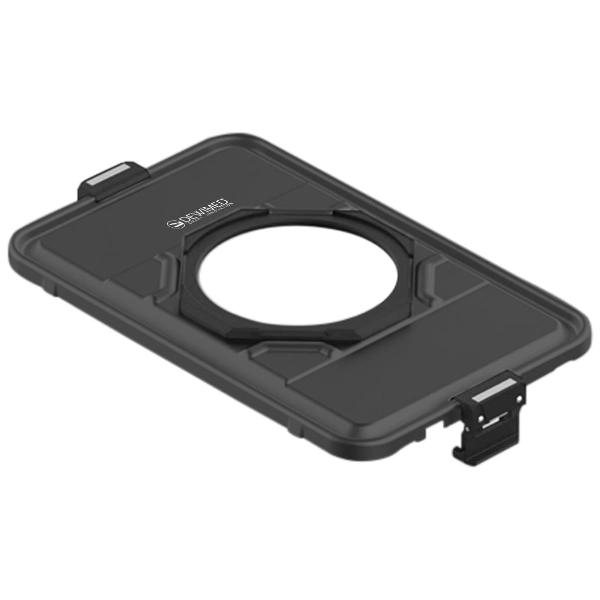 container lid black, 477 x 285 mm 3 / 4 window model 88.634.50D – Dewimed Medizintechnik GmbH, Trays, Sterilcontainer und Zubehör