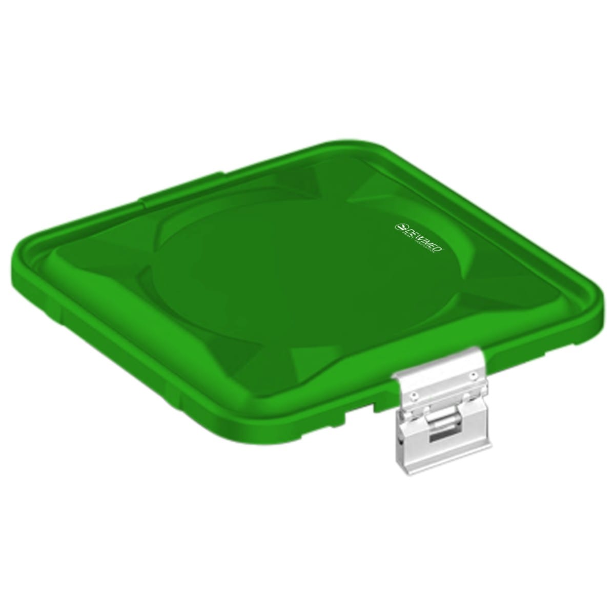 container lid green, 295 x 280 mm 1 / 2 standard plus model non-perforated 88.636.22 – Dewimed Medizintechnik GmbH, Trays, Sterilcontainer und Zubehör