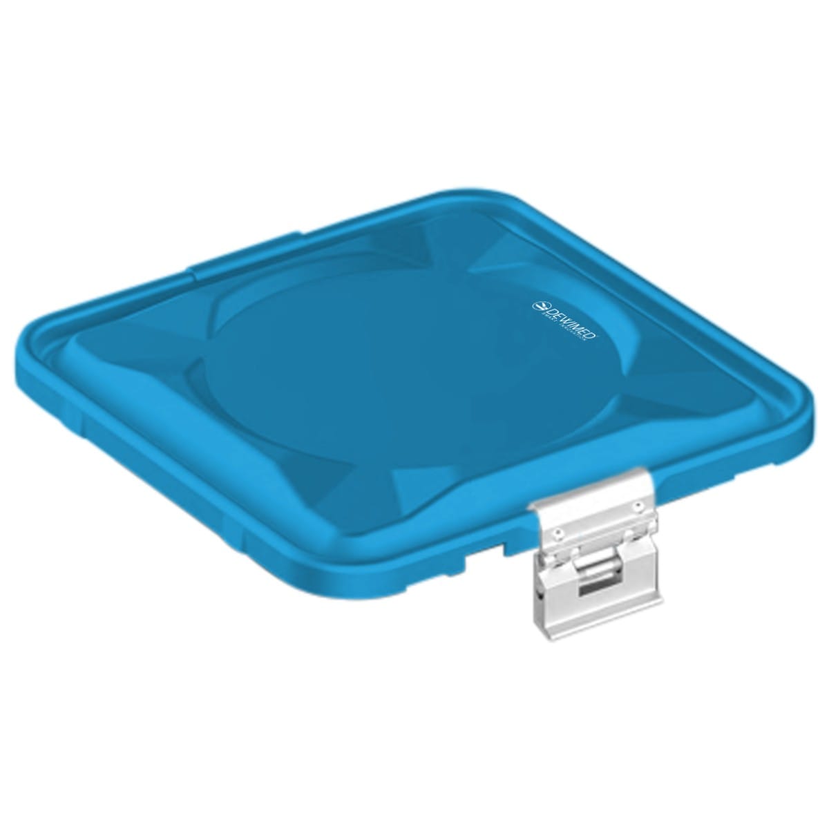 container lid blue, 295 x 280 mm 1 / 2 standard plus model non-perforated 88.636.23 – Dewimed Medizintechnik GmbH, Trays, Sterilcontainer und Zubehör