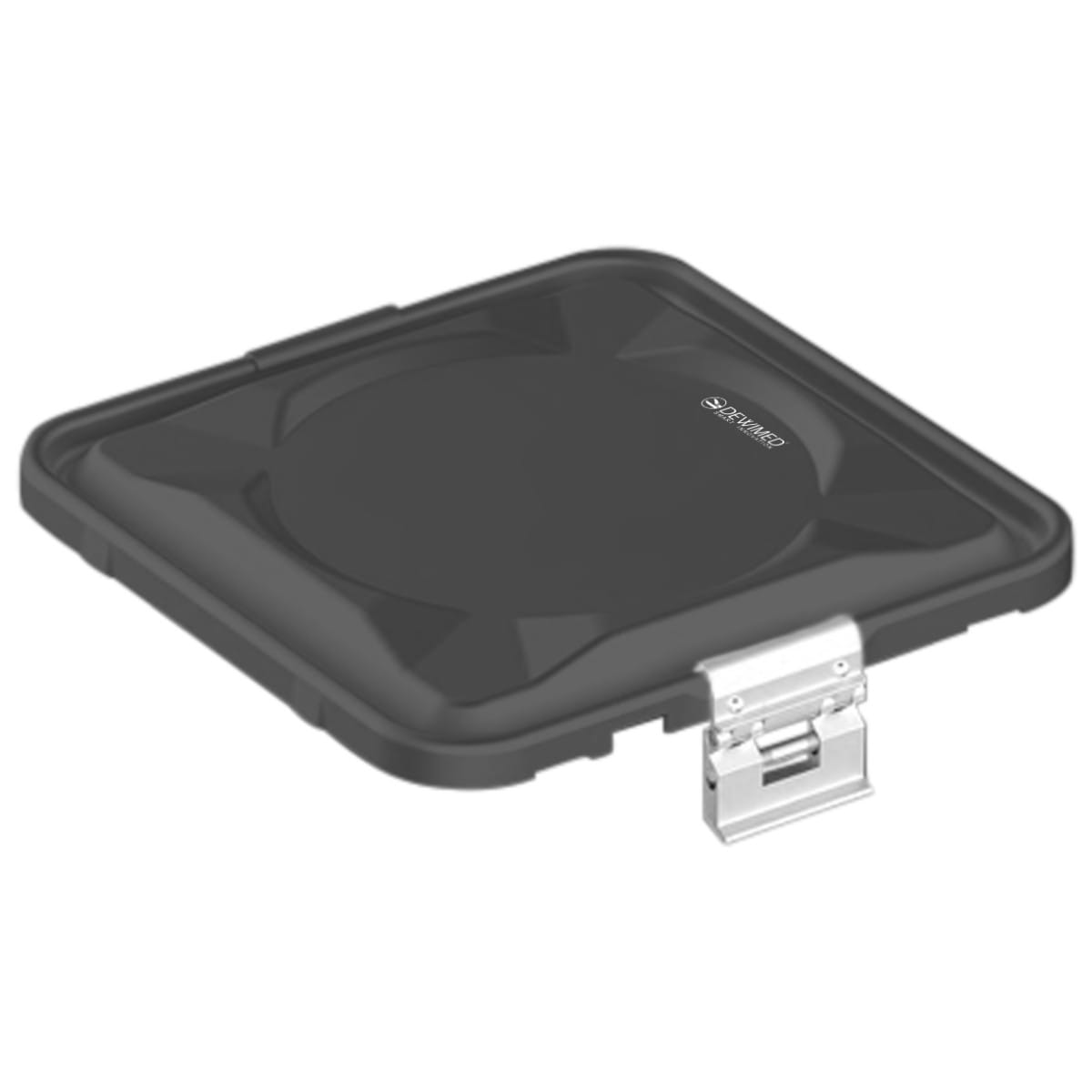 container lid black, 295 x 280 mm 1 / 2 standard plus model non-perforated 88.636.25 – Dewimed Medizintechnik GmbH, Trays, Sterilcontainer und Zubehör