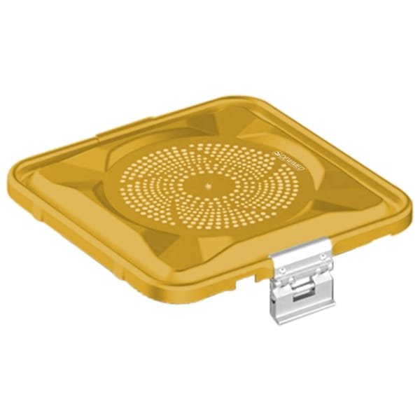 container lid yellow, 295 x 280 mm 1 / 2 standard plus model perforated 88.636.31