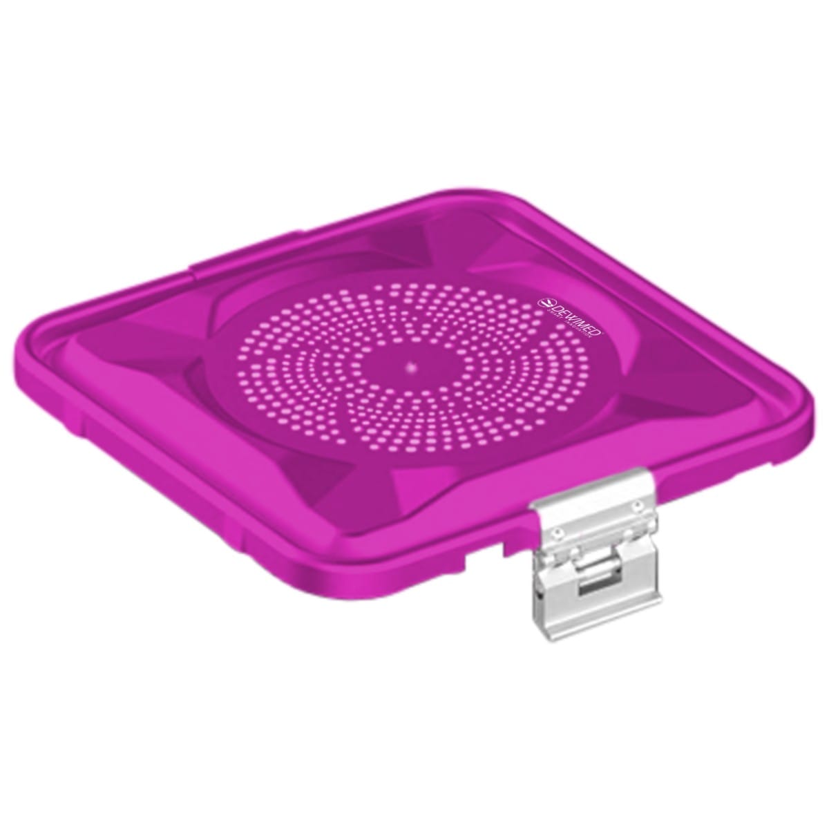 container lid purple, 295 x 280 mm 1 / 2 standard plus model perforated 88.636.36 – Dewimed Medizintechnik GmbH, Sterilisationsschläuche und -beutel