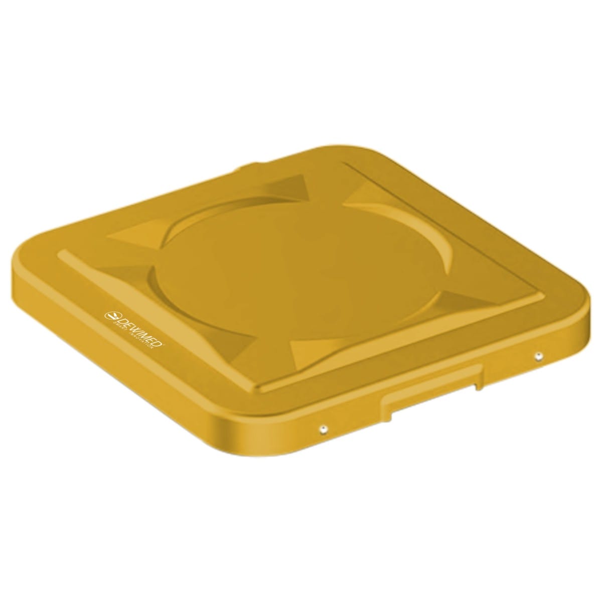 container safety lid yellow, 317 x 285 mm 1 / 2 standard plus model 88.637.01 – Dewimed Medizintechnik GmbH, Sterilisationsschläuche und -beutel