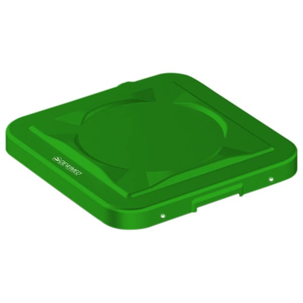 container safety lid green, 317 x 285 mm 1 / 2 standard plus model 88.637.02