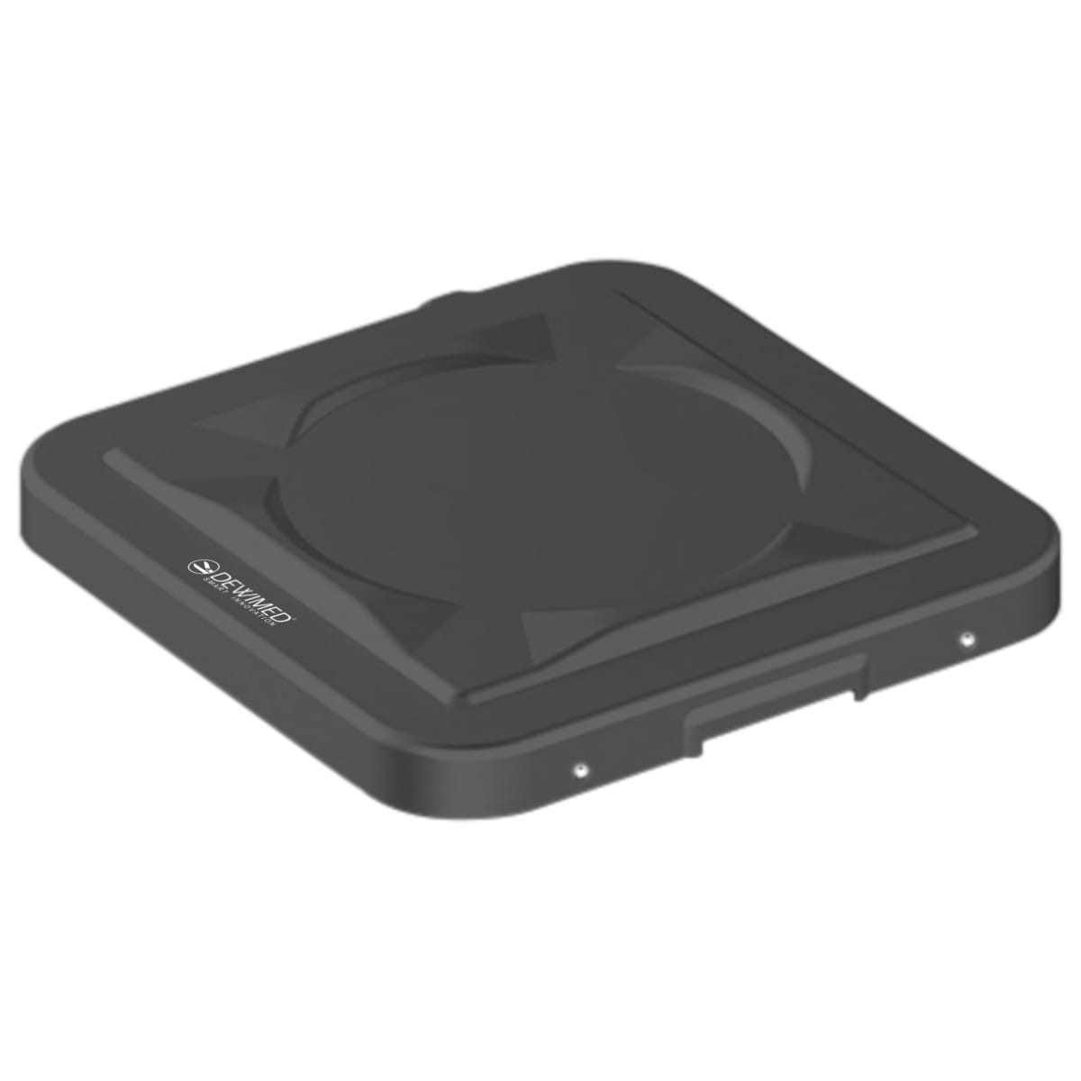 container safety lid black, 317 x 285 mm 1 / 2 standard plus model 88.637.05 – Dewimed Medizintechnik GmbH, Trays, Sterilcontainer und Zubehör