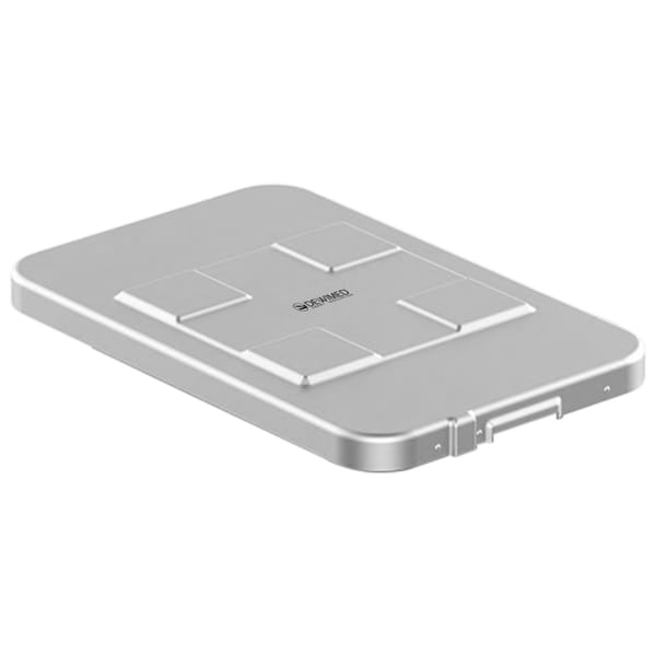 container safety lid grey, 483 x 290 mm 3 / 4 standard model 88.641.00