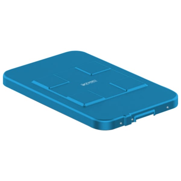 container safety lid blue, 483 x 290 mm 3 / 4 standard model 88.641.30