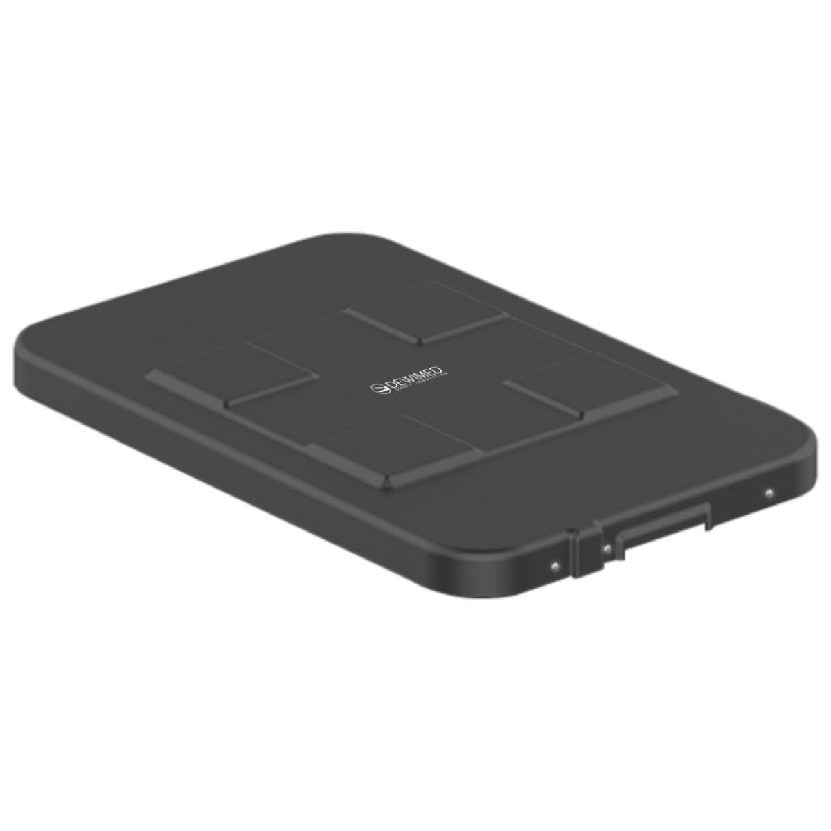 container safety lid black, 483 x 290 mm 3 / 4 standard model 88.641.50 – Dewimed Medizintechnik GmbH, Sterilisationszubehör
