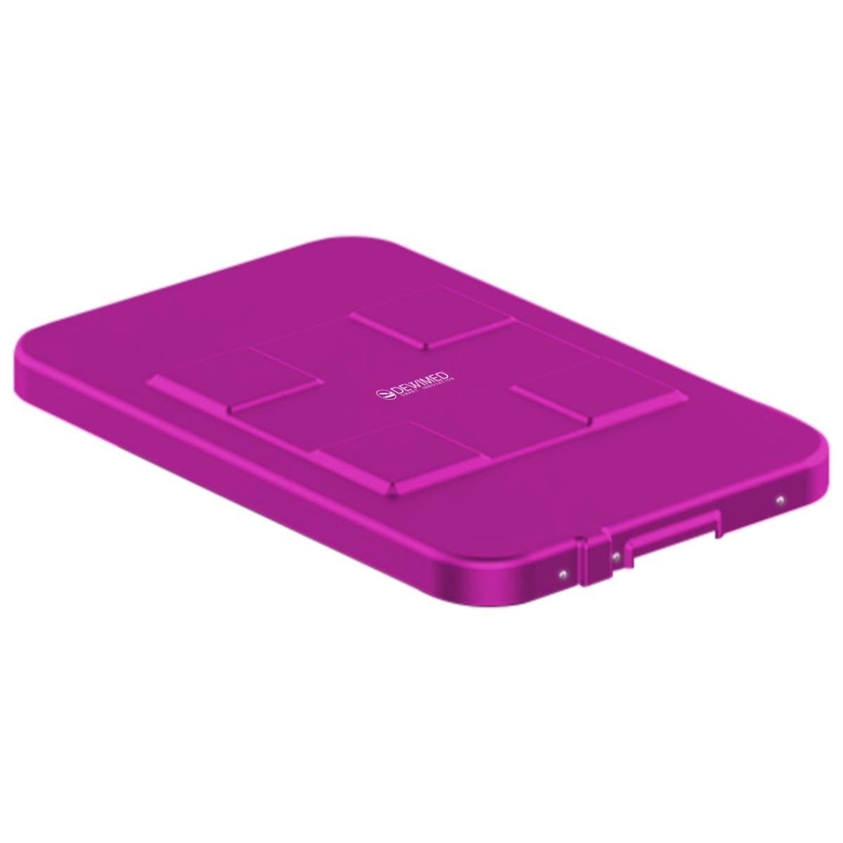 container safety lid purple, 483 x 290 mm 3 / 4 standard model 88.641.60 – Dewimed Medizintechnik GmbH, Sterilisationszubehör