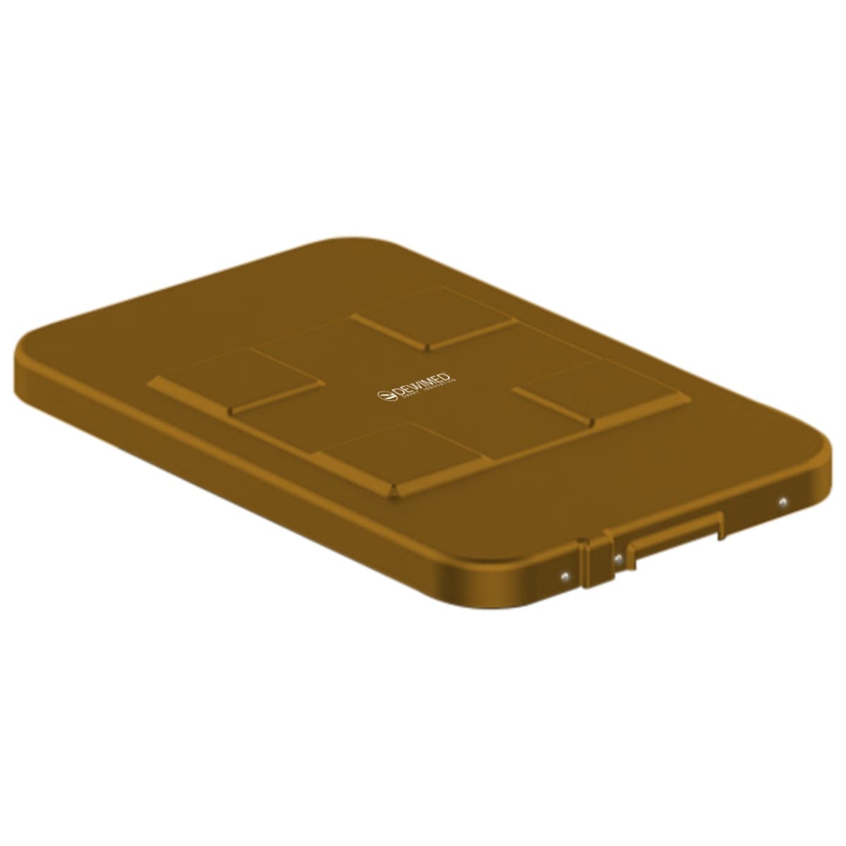 container safety lid bronze, 483 x 290 mm 3 / 4 standard model 88.641.70 – Dewimed Medizintechnik GmbH, Sterilisationszubehör