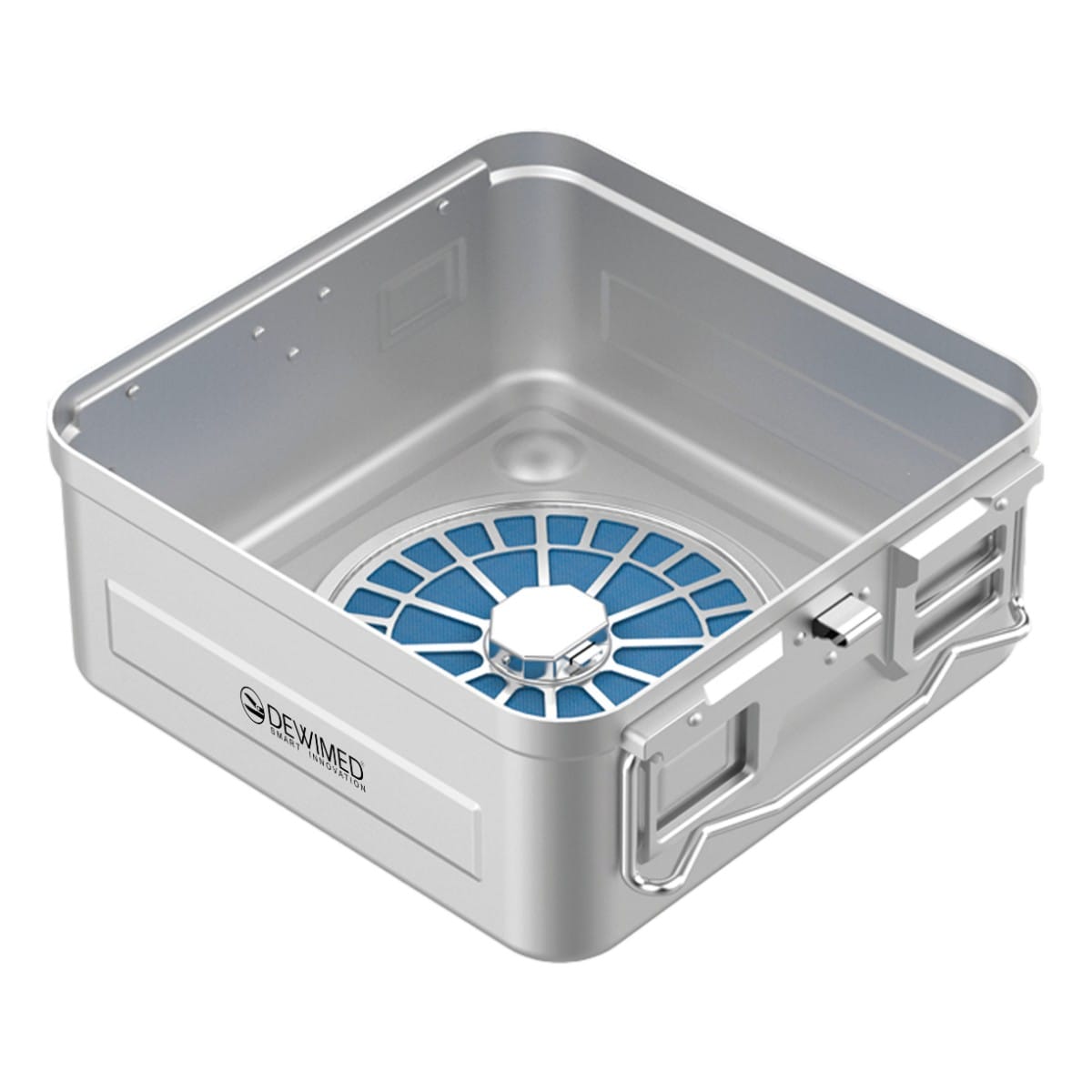 container bottom, 310 x 272 x 138 mm 1 / 2 plasma model perforated 88.660.20Z – Dewimed Medizintechnik GmbH, Trays, Sterilcontainer und Zubehör