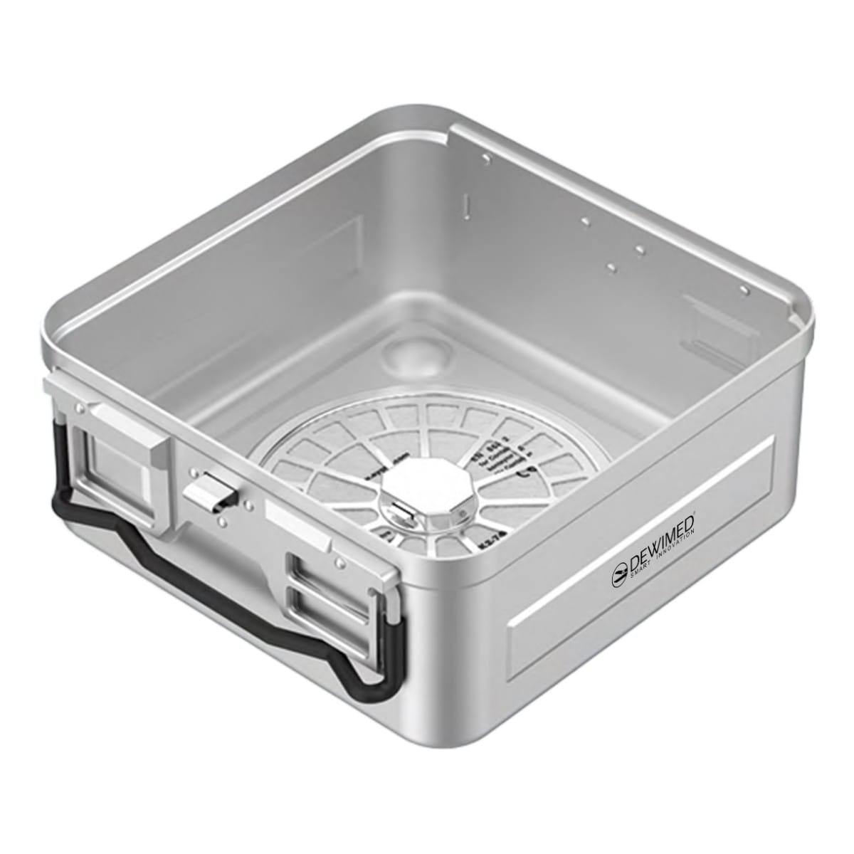 container bottom, 310 x 272 x 138 mm 1 / 2 standard model perforated 88.660.22 – Dewimed Medizintechnik GmbH, Trays, Sterilcontainer und Zubehör