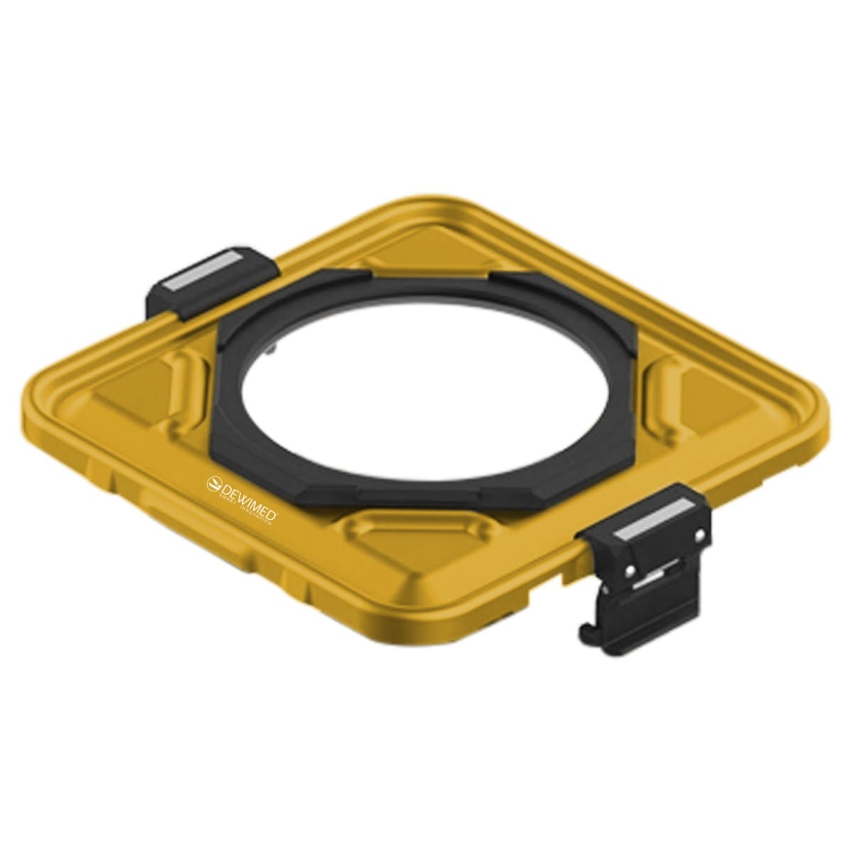 container lid yellow, 312 x 280 mm 1 / 2 window model 88.663.10D – Dewimed Medizintechnik GmbH, Trays, Sterilcontainer und Zubehör