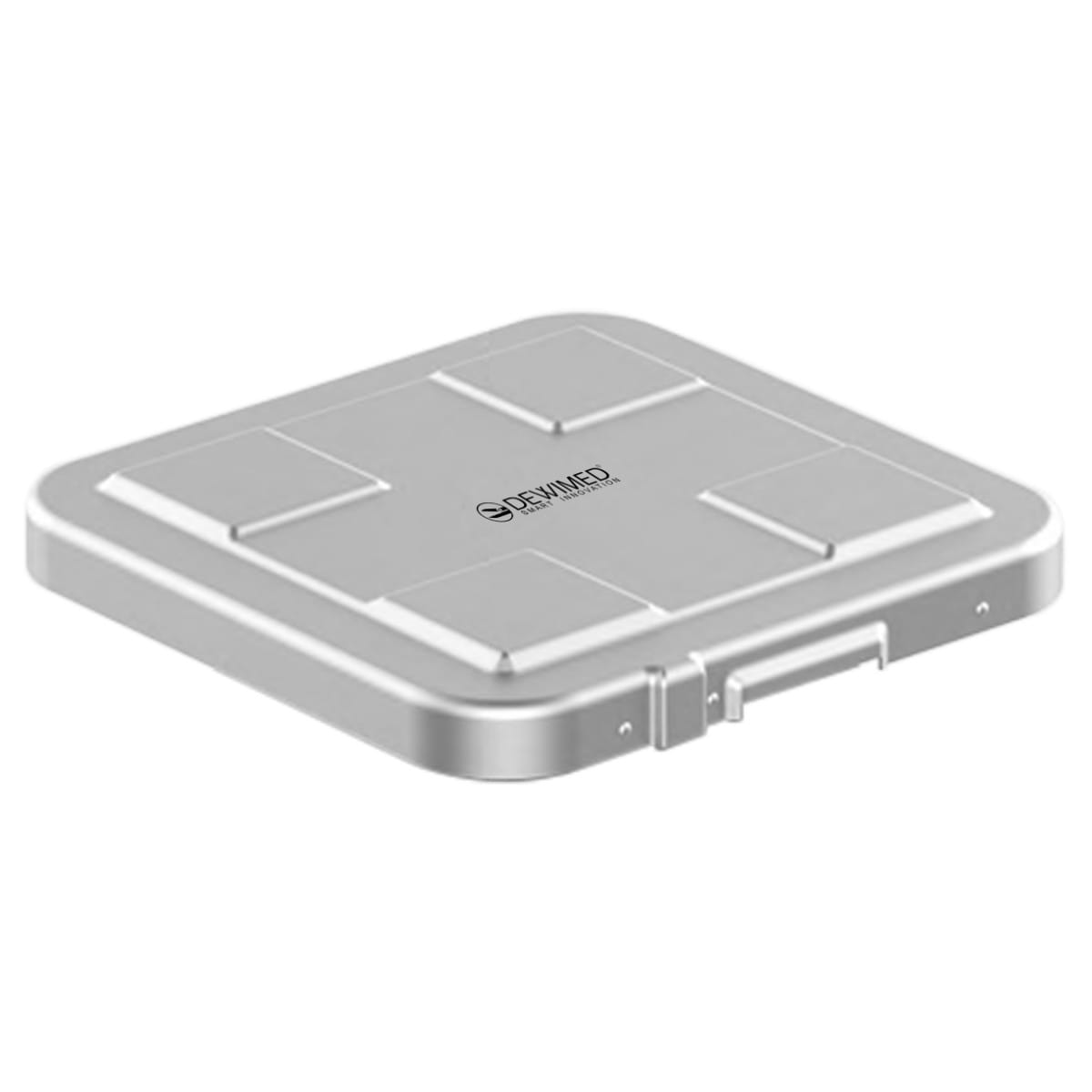 container safety lid grey, 317 x 285 mm 1 / 2 standard model 88.670.00 – Dewimed Medizintechnik GmbH, Trays, Sterilcontainer und Zubehör