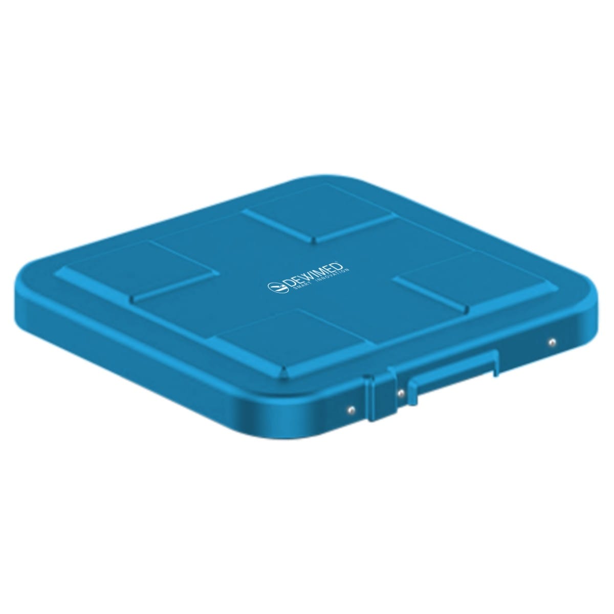 container safety lid blue, 317 x 285 mm 1 / 2 standard model 88.670.30 – Dewimed Medizintechnik GmbH, Trays, Sterilcontainer und Zubehör