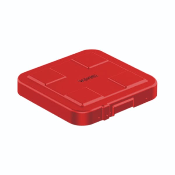 container safety lid red, 317 x 285 mm flat bio barrier model 88.714.22
