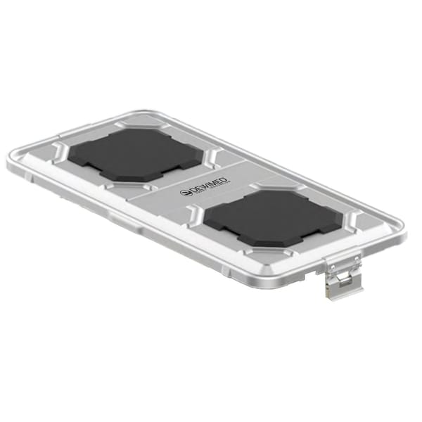 container lid grey, 585 x 285 mm 1 / 1 b3 barrier model with ppsu biostop system 88.812.00B