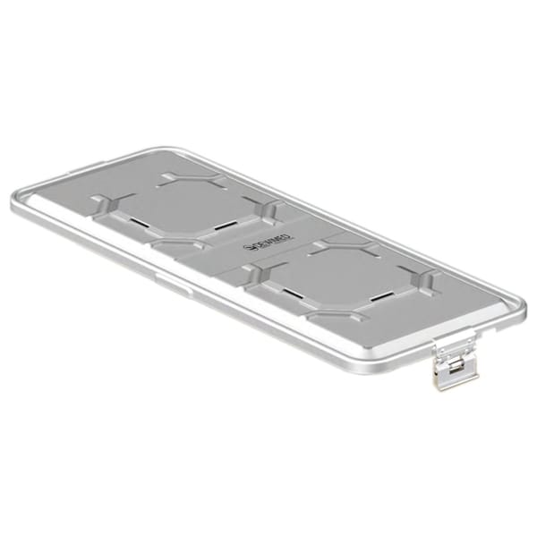 container lid grey, 710 x 285 mm extra long b3 barrier model with aluminium biostop system 88.821.20BA