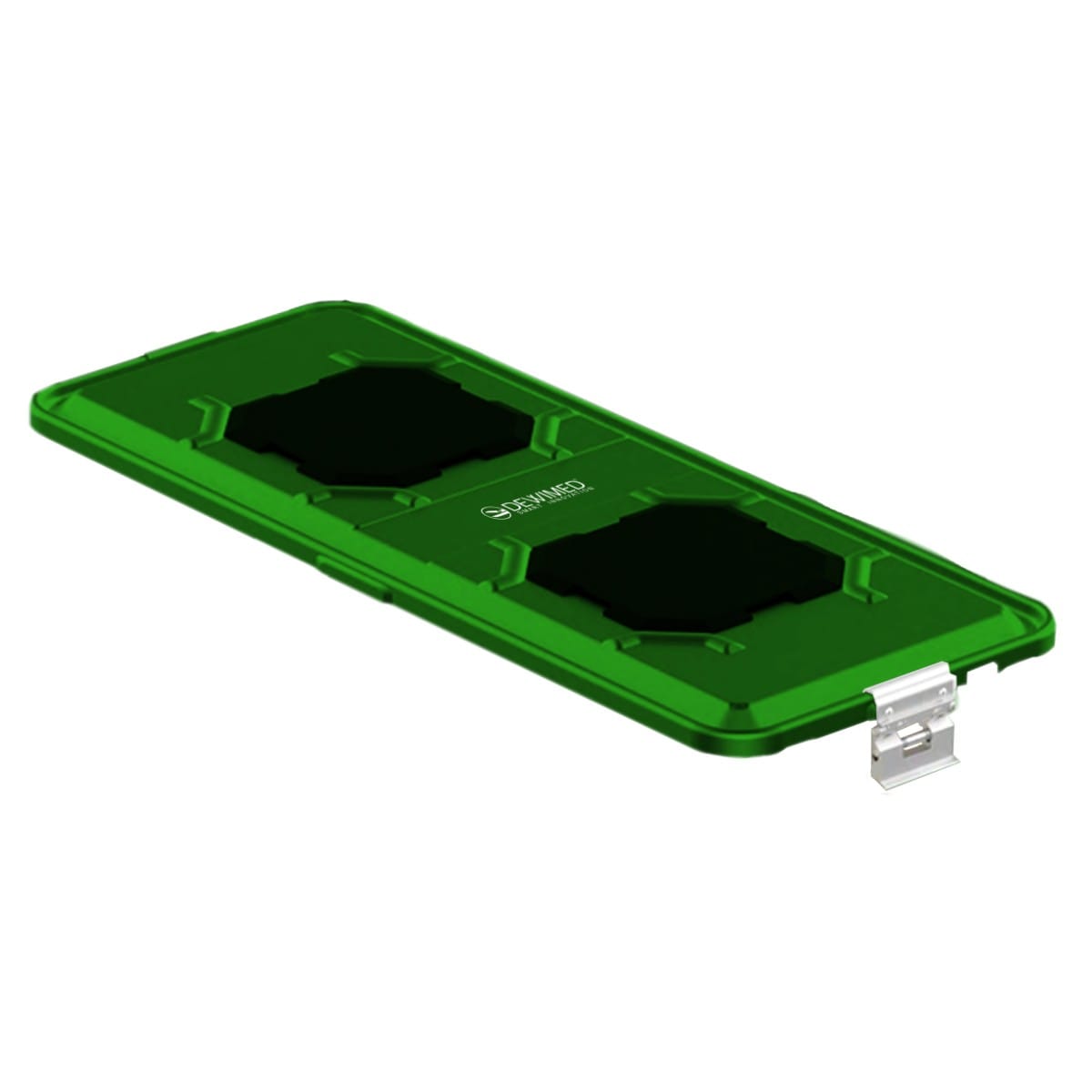 container lid green, 710 x 285 mm extra long b3 barrier model with ptfe system 88.821.22P – Dewimed Medizintechnik GmbH, Sterilisationsschläuche und -beutel