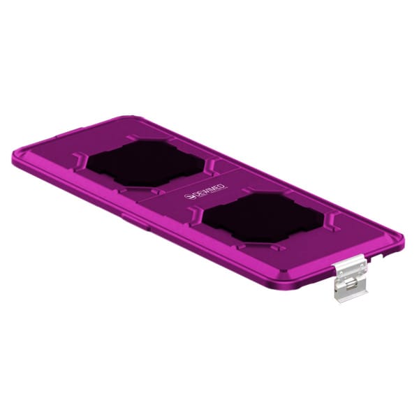 container lid purple, 710 x 285 mm extra long b3 barrier model with ppsu biostop system 88.821.26B