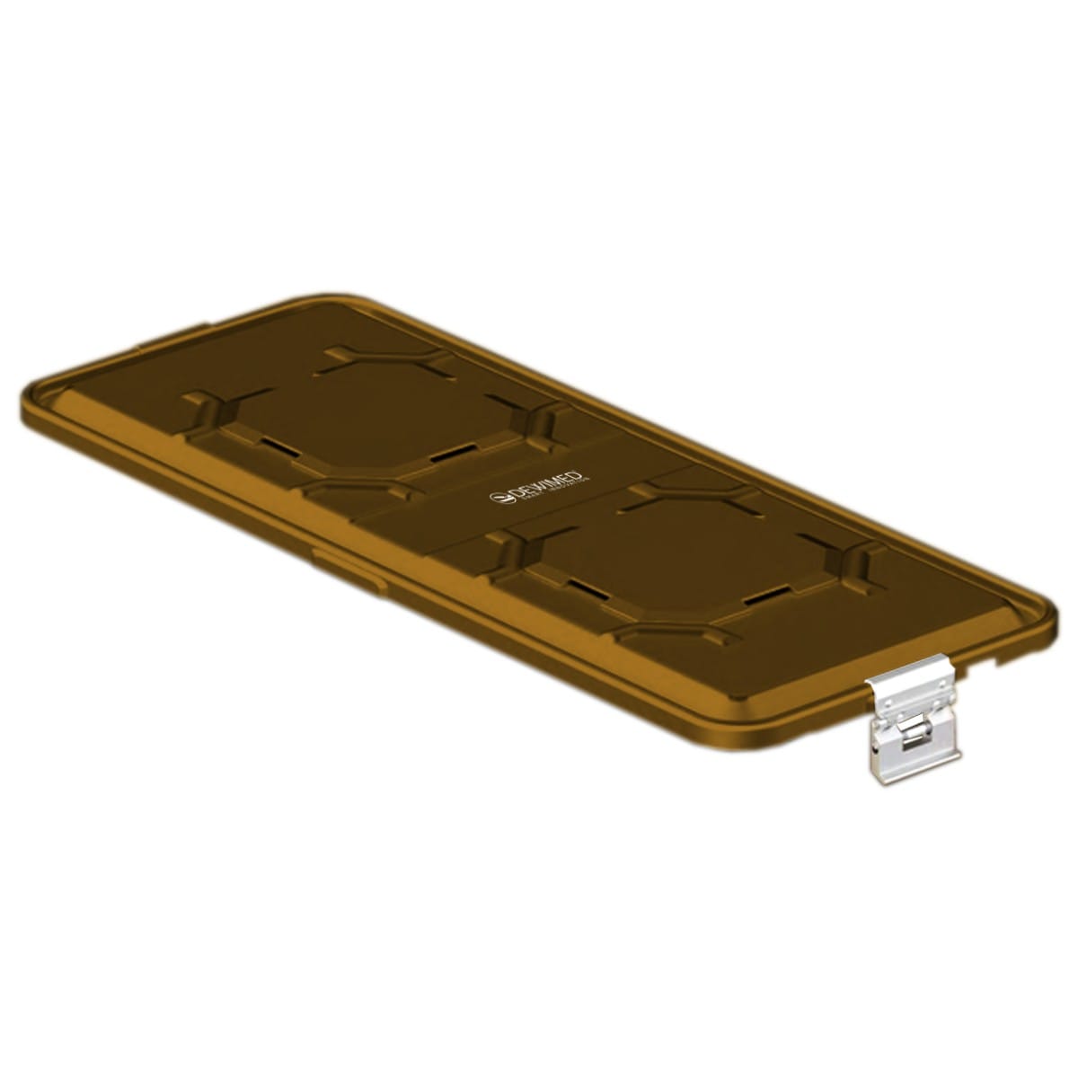 container lid bronze, 710 x 285 mm extra long b3 barrier model with aluminium biostop system 88.821.27BA – Dewimed Medizintechnik GmbH, Sterilisationsschläuche und -beutel