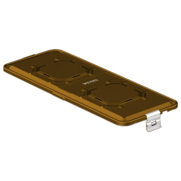 container lid bronze, 710 x 285 mm extra long b3 barrier model with aluminium biostop system 88.821.27BA