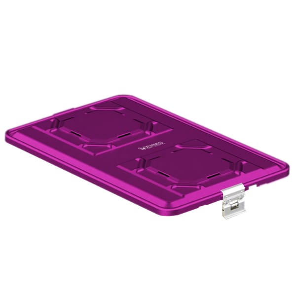 container lid purple, 583 x 370 mm extra large b3 barrier model with aluminium biostop system 88.831.50BA