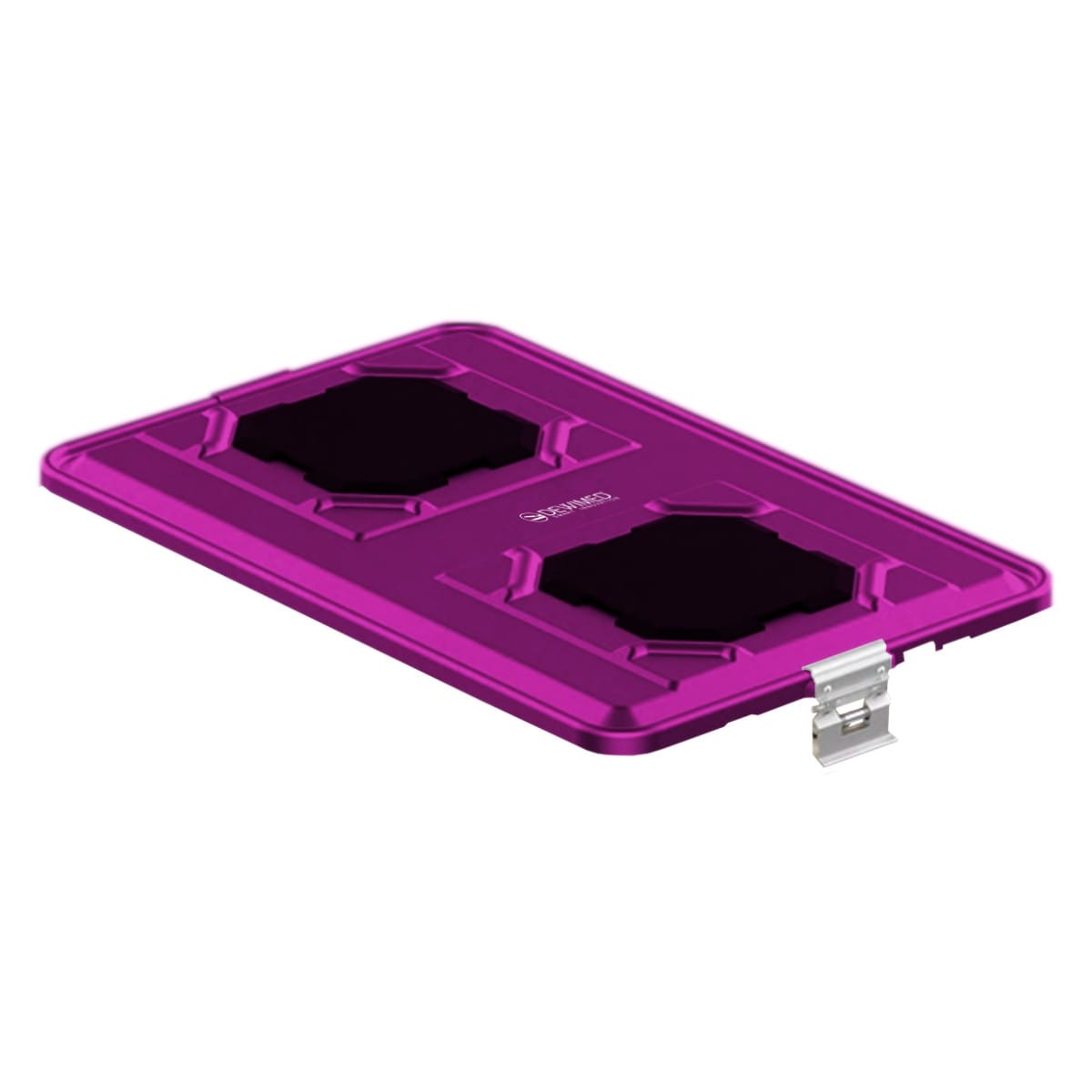 container lid purple, 583 x 370 mm extra large b3 barrier model with valve system 88.831.50V – Dewimed Medizintechnik GmbH, Sterilisationsschläuche und -beutel