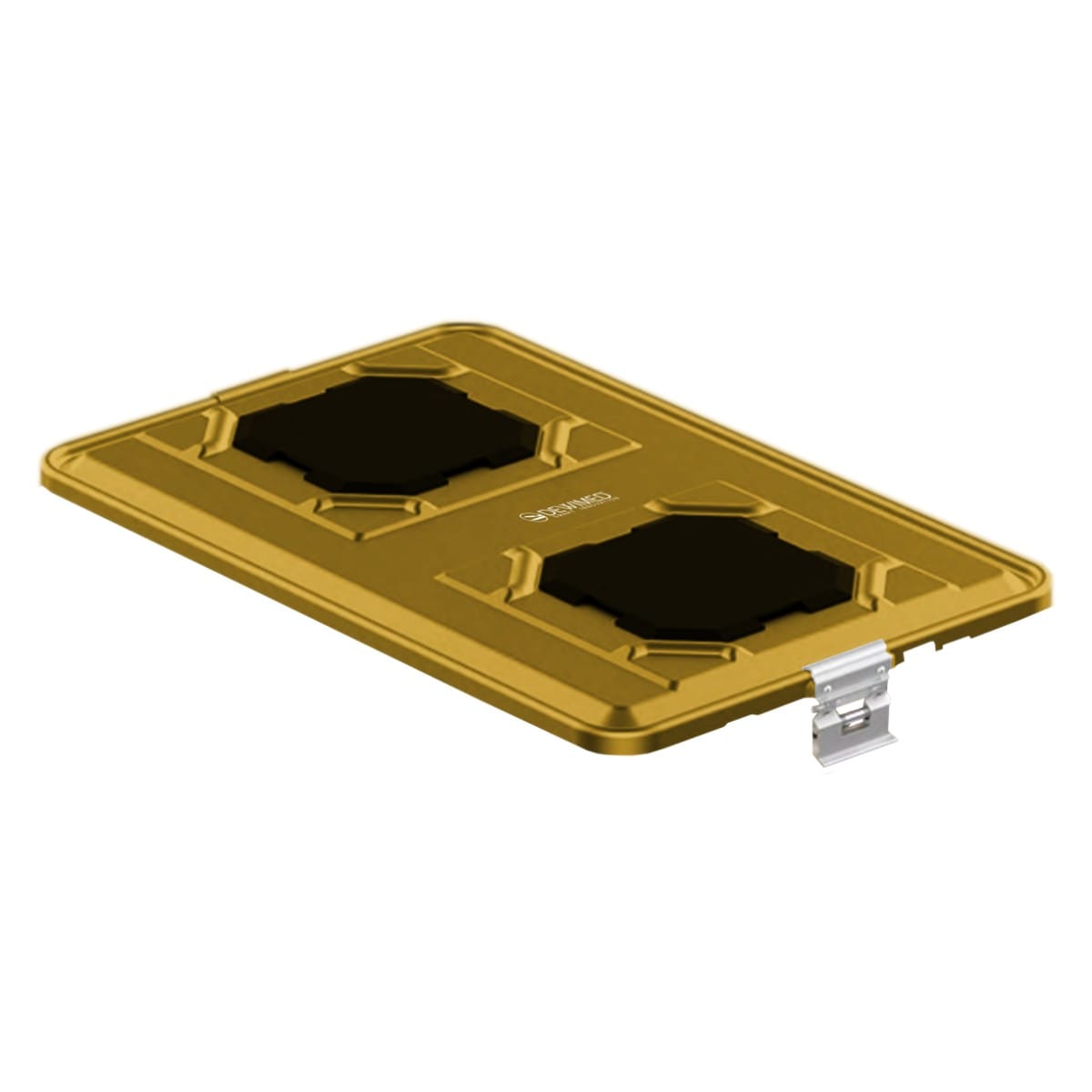 container lid yellow, 583 x 370 mm extra large b3 barrier model with ppsu biostop system 88.832.70B – Dewimed Medizintechnik GmbH, Sterilisationszubehör
