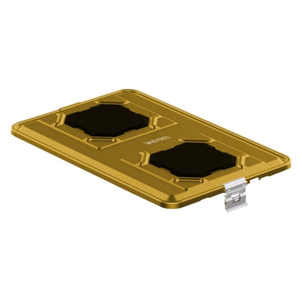 container lid yellow, 583 x 370 mm extra large b3 barrier model with valve system 88.832.70V